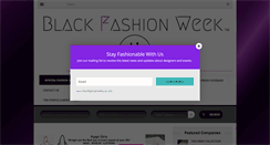 Desktop Screenshot of blackfashionweekusa.com